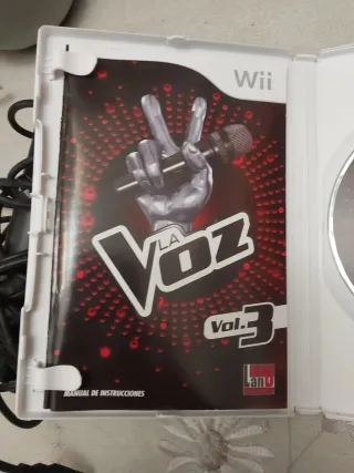 La Voz Vol. 3 y vol 2 Wii + 2 Micrófonos USB