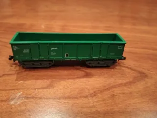 Vagón mercancías escala N verde