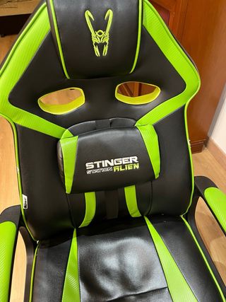 Silla Gaming STINGER Negra y Verde