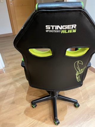 Silla Gaming STINGER Negra y Verde