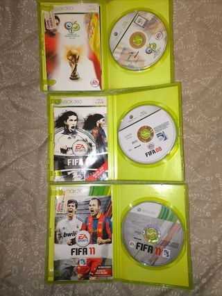 LOTE JUEGOS FUTBOL XBOX 360