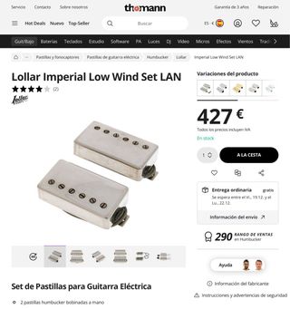 Pastillas Lollar Imperial Low Wind set - NUEVAS
