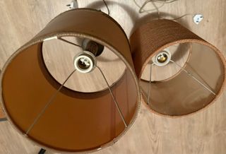 2 Vecchie Lampade da Tavolo