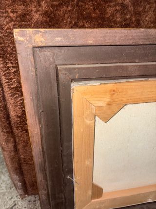 Quadro antico con frutta e vaso