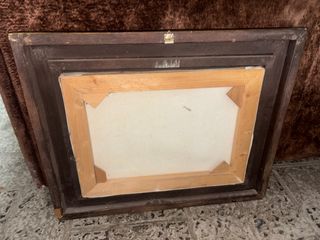 Quadro antico con frutta e vaso