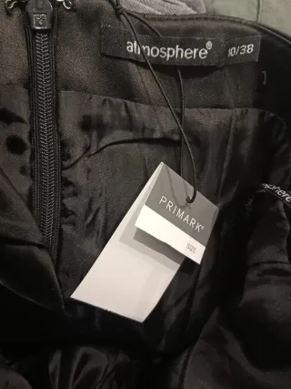 Vestido fiesta negro mujer Talla M (38)