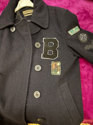 Chaqueta Zara Man Negra con Parches