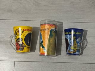 Pack 3 vasos ColaCao y Coca Cola