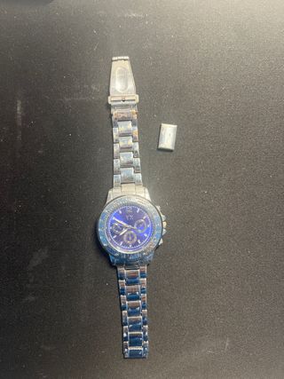 Reloj YX Azul y Plateado