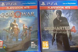 Juegos PS4: Uncharted 4 + God of War