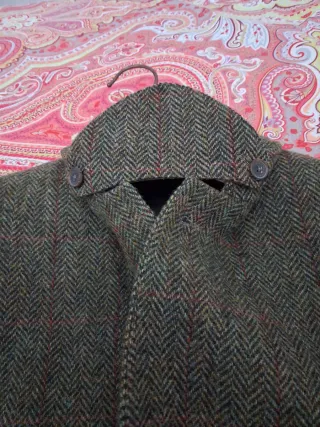 Americana Massimo Dutti Marrón/Verde