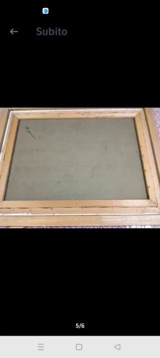 Quadro vintage mare con barche