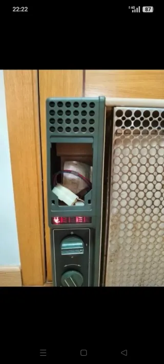 Calentador radiador eléctrico