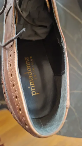 Francesine nuove con tacco in vera pelle