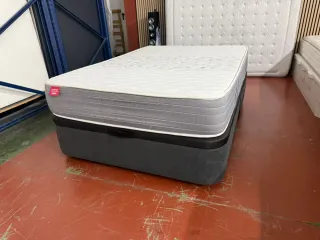 Colchón Pikolin 135x190 con canapé gris