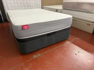 Colchón Pikolin 135x190 con canapé gris