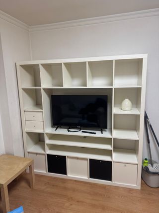 Estantería Ikea 1.85x1.85 Blanca