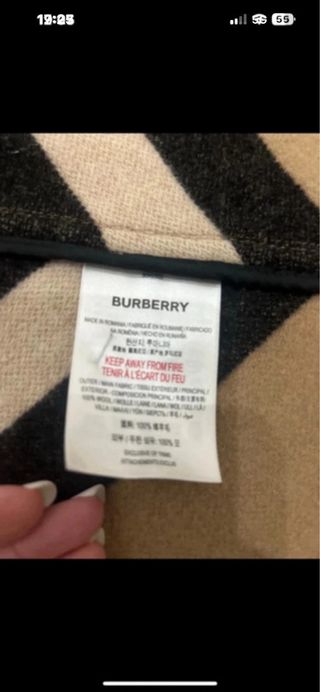 Mantella con cappuccio Burberry