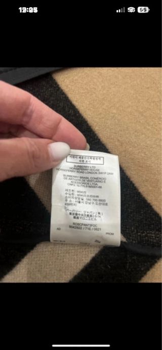 Mantella con cappuccio Burberry