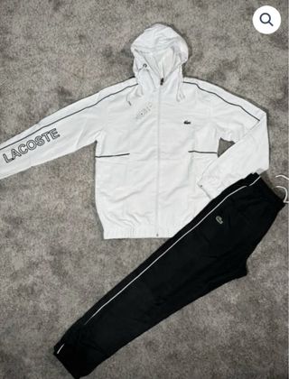 Conjunto Deportivos lacost y armani Blanco y Negro