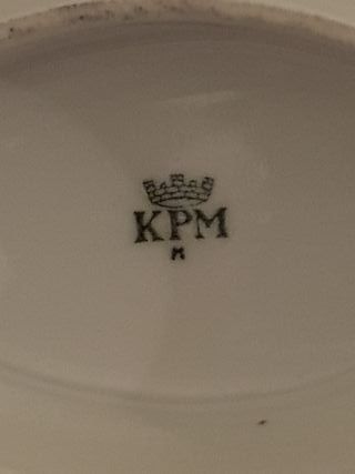 Salsiera KPM blu e oro