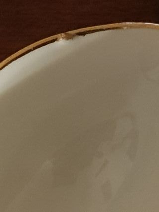 Salsiera KPM blu e oro