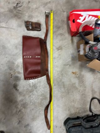 Bolsa de encofrador de cuero, es casi nueva!