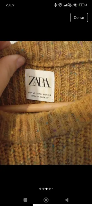 Jersey Zara Mujer Talla L Amarillo