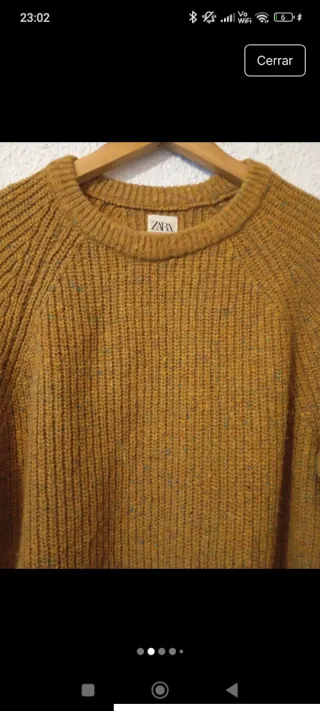 Jersey Zara Mujer Talla L Amarillo