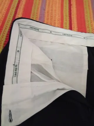Pantalón vestir hombre Lacoste negro