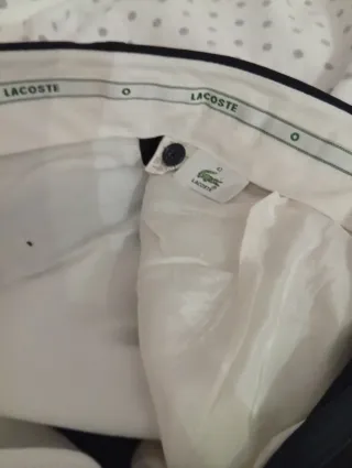 Pantalón vestir hombre Lacoste negro