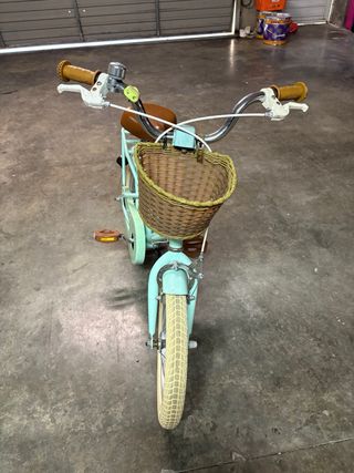 Bicicleta infantil mint con cesta