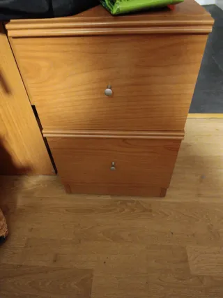 Mueble dormitorio con espejo + 3armarios +2mesitas