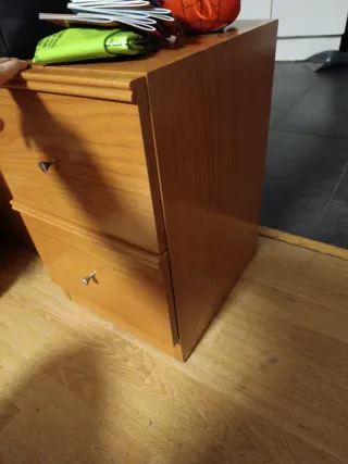 Mueble dormitorio con espejo + 3armarios +2mesitas