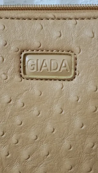 Bolso Vintage Giada Camel Piel Texturizada
