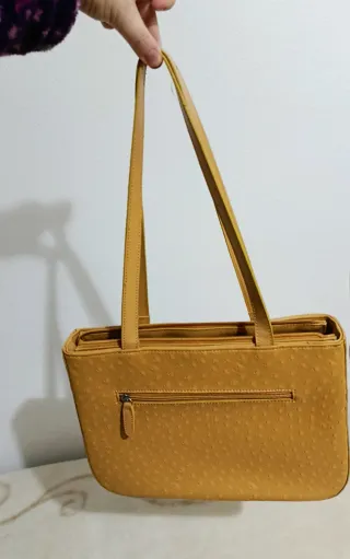 Bolso Vintage Giada Camel Piel Texturizada