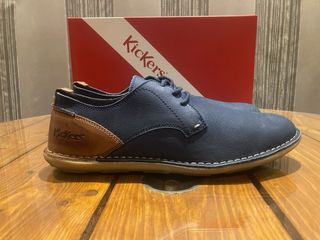 Zapatos Kickers Hombre Talla 45 Azul/Marrón