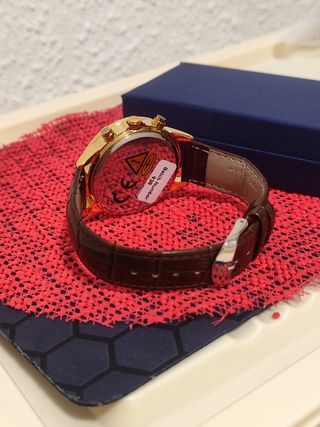 Reloj Poedagar Dorado y Marrón Hombre
