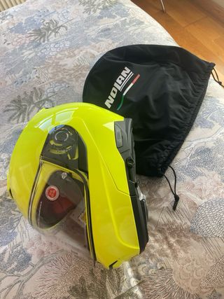 Casco Moto Nolan Amarillo Neón