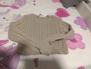 Jersey niña SHEIN trenzado beige