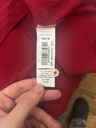 Polo Álvaro Moreno Burdeos Talla M