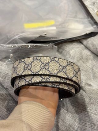 Cintura Gucci GG Marmont Beige Oro