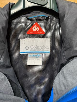 Cazadora Impermeable Columbia Azul