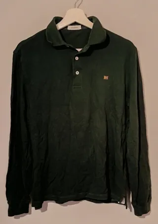 Polo manga larga verde