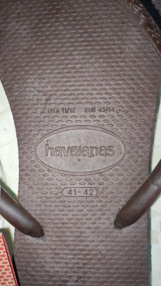 Chanclas Havaianas Marrones Talla 41