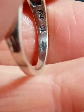 Anillo Plata Ley piedra onix verde