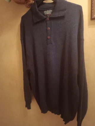 Jersey azul de manga larga