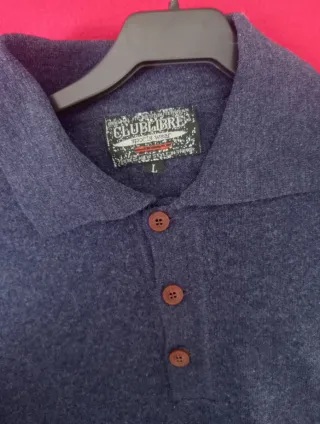 Jersey azul de manga larga