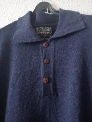 Jersey azul de manga larga