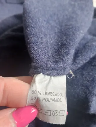 Jersey azul de manga larga